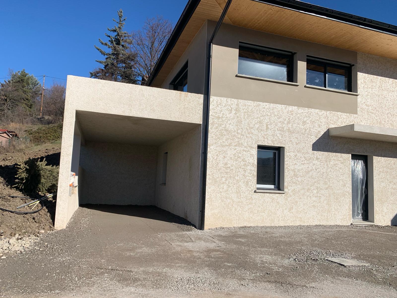 Garage maçonné brique