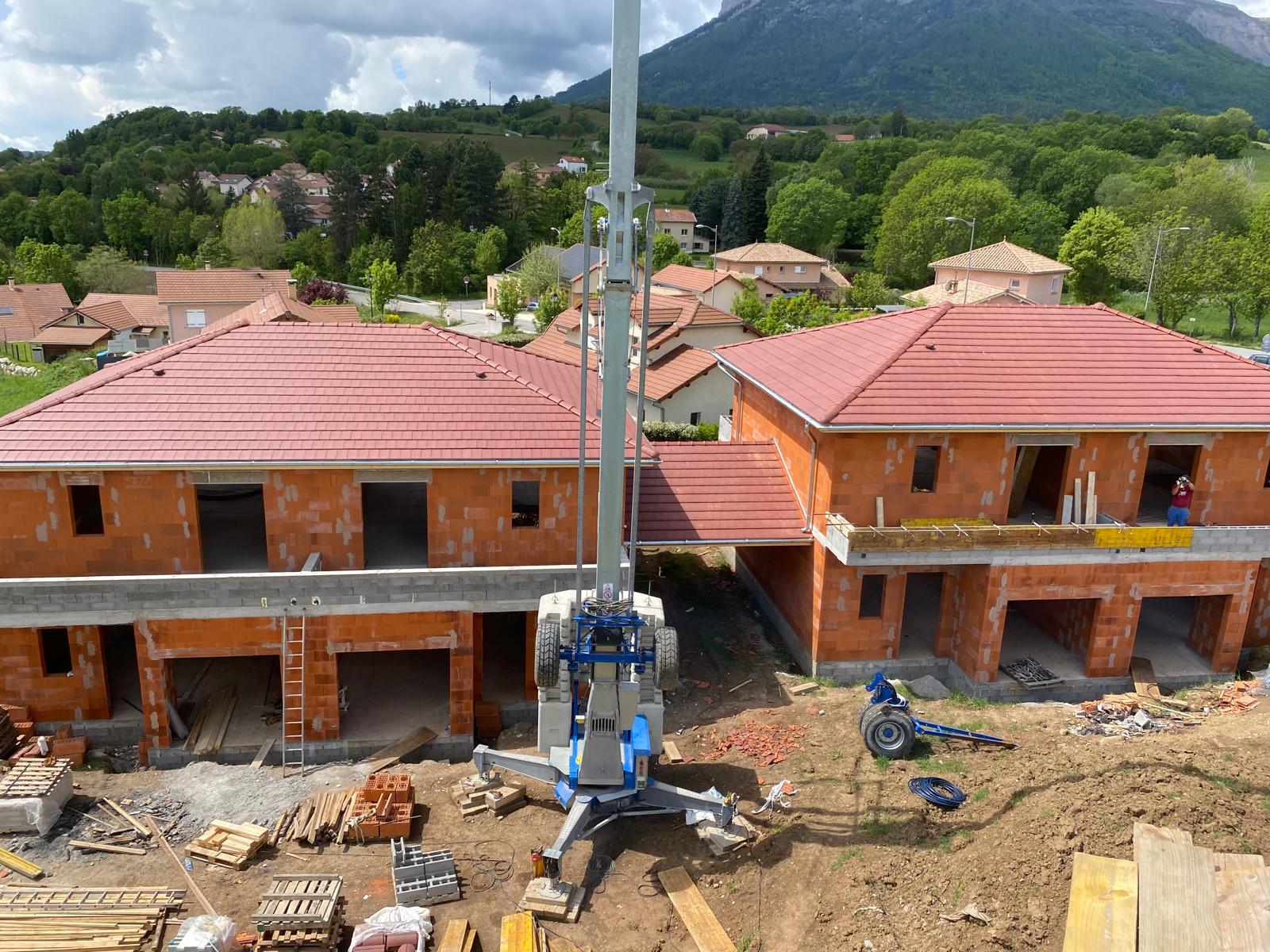Dalle béton en cours