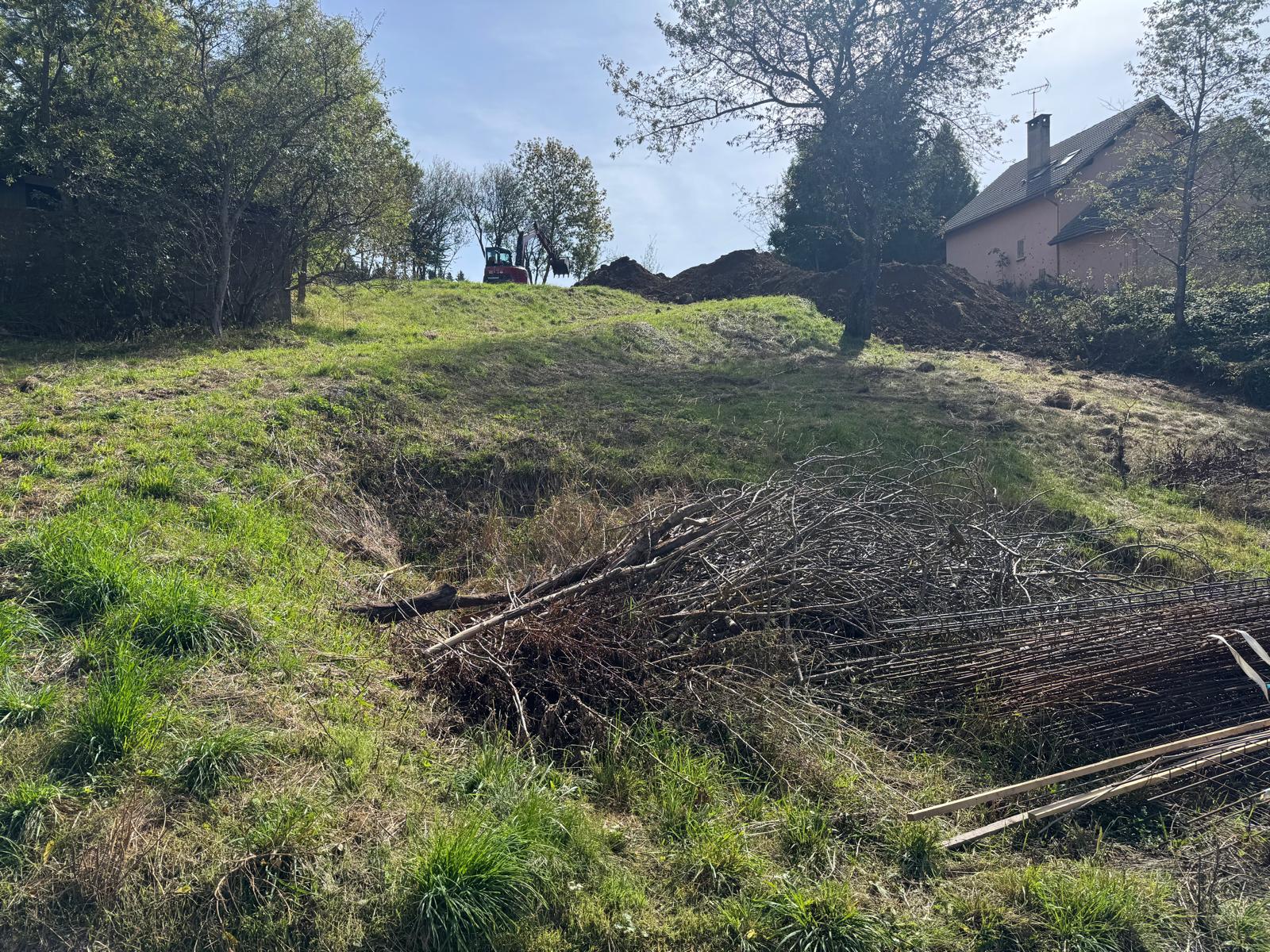 Avant – chantier fondations béton armé DB Construction Hautes-Alpes